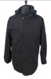 Vintage EDDIE BAUER Mens Black w/Fleece Lined Hooded Parka Jacket Size: Med