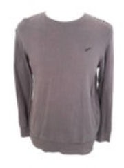 Small William Rast Men's Gray Sweatshirt Long Sleeve Casual w/string shoulders
