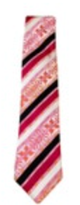 Bruno Conte Pink Navy Vintage Tie Handmade 100% Microfiber 3.5”