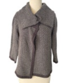 FENN WRIGHT MANSON Size Medium Wool Blend Cardigan Cape Sweater Gray