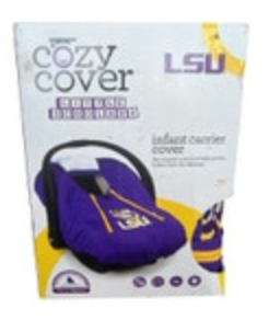 Open Box Cozy Cover Lined LSU Tigers Infant Car Seat Carrier Cover NCAA New