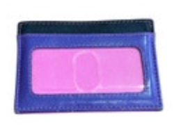 ili New York Double Sided Credit Card Holder RFID BLOCK Leather ID Slot Pink