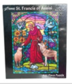 St. Francis of Assisi 550 pc jigsaw puzzle from Vermont Christmas Company NIB