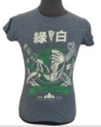 2015 Mighty Morphin Power Rangers Lootcrate Flophouse Gray T-shirt Youth Size L