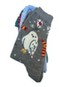 Harry Potter 3 Pair Unisex Adult Crew Socks 9-11 New Owl House