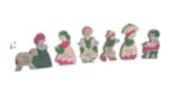 Antique Fairytale Nursery Rhyme Chipboard Cut-outs Germany? 25pc Museum School