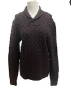Patrizia Pepe Firenze S Brown Tessilform Made in Italy Wool Cashmere Sweater