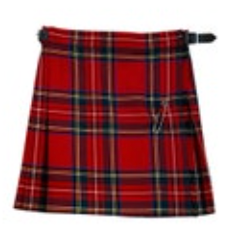 Scotch Classics Skirt Red Tartan Traditional Belted Girls 7 8 Pleated Scotland