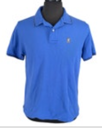 Psycho Bunny Polo Shirt Size 5 M Blue Pima Cotton Embroidered Logo Preppy