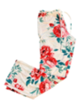 Nordstrom Lingerie Womens Med Lounge Pajama Pants Light Pink Floral Drawstring
