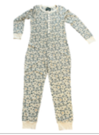 Women's Size L American Eagle Waffle One Piece Thermal Henley Holiday Pajamas