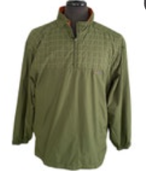 Fiama Golf Green Collared Pullover 1/4 Zip Windbreaker Mens Large Polyester READ