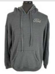 Ford Sweatshirt Hoodie Men's M Long Sleeve Pocket Graphic 1903 Michigan Gray