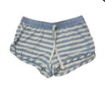 Southern Tide PJ Lounge Shorts Women Small Elastic Waist Drawstring Blue Stripe