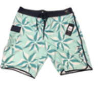 RVCA Eastern Mens Sz 38 Board Short Swim Trunks Performance Stretch Industry NWT