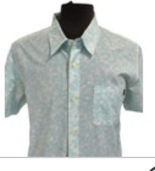 Oakley shirt Mens L Turquoise White Short Sleeve Point Collar Shirt