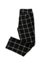 LOFT Womens Dress Pants Size 2 Black White Check Marisa Skinny Slim Leg