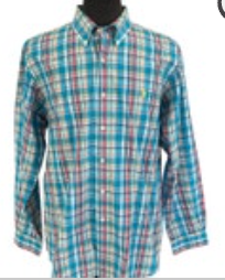Polo Ralph Lauren Classic Fit Turquoise Plaid Oxford Shirt Multicolor Men’s XL