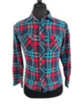 Vintage Ocean Pacific OP Shirt Men's Small Multicolor Plaid Flannel Button Up