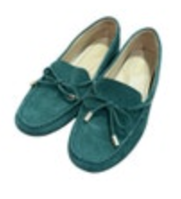 Michael Kors Sutton Moccasin Driver Flat Shoes Size 8 Green EUC