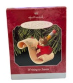 Hallmark Keepsake Ornament 1998 Writing to Santa Mouse Writing Letter to Santa