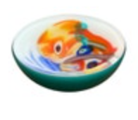 Icet Murano Art Glass Bowl Multicolor Swirl Heavy Cased Hand Blown Italy VTG