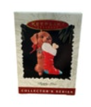 Hallmark Keepsake Ornament Puppy Love Dachshund 6th in Series 1996 W Box