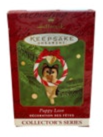 Hallmark Keepsake Christmas Ornament #10 Puppy Love Yorkshire Terrier Yorkie Dog