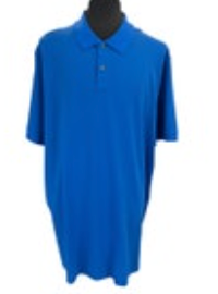 HUGO BOSS Mens Polo Shirt Bright Blue Short Sleeve Pallas Mesh Sz 3XT NWT $118