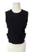 Novis Solid Black The Jackson Top Size 4 Silk Lined Sleeveless Edgy Couture EUC