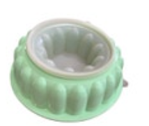 Tupperware Jello Mold Ice Ring Mint Green 1201 1202 1203 Vintage 3 Piece