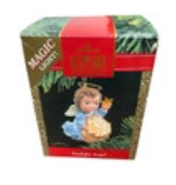 Hallmark Keepsake Starlight Angel Magic Light 1990 Holiday Ornament W Box Vtg