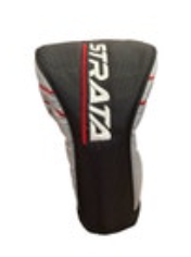 Strata Black/Gray/Red Driver Wood Fairway Head-cover