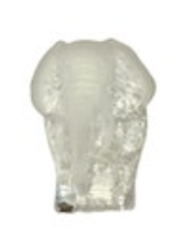 Mats Jonasson Sweden 28% Lead Crystal Elephant Art Glass Signed #0139 5 3/4”