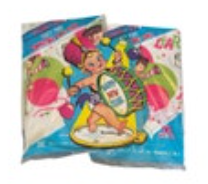 VTG MCM Beistle New Years Baby Decor - Set Two NOS Tablecloths & One Wall Decor