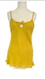 CAbi Yellow Cami Solid Keyhole Neck Womens Size XS Sleeveless Tank 551
