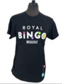 Royal Caribbean International Royal Bingo Black T-Shirt Medium NWOT Cruisewear
