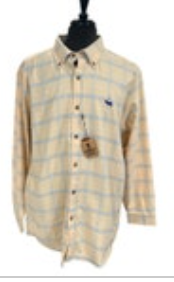 RARE Grinning Mule Clothing Co XL Heather Plaid Flannel NWT Athens GA