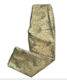 ELEVENSES ANTHROPOLOGIE Women's 2 Pants Gold Jacquard Brocade Crop Ankle Lined