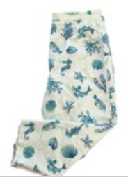 Brooks Brothers Country Club Womens Size 8 Fish Seahorse Under Water Capri Pants