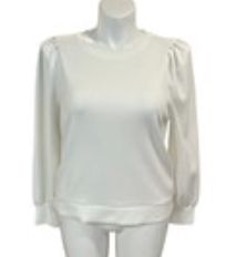 Magaschoni Thite Modal Blend Pullover Hem Sweater Top Size XL