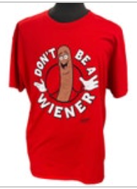 Sausage Party “Don’t Be A Wiener” Red Tee Shirt Size XXL EUC