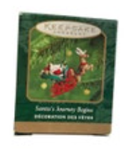Hallmark 2000 Santa’s Journey Begins Miniature Keepsake Ornament With Box