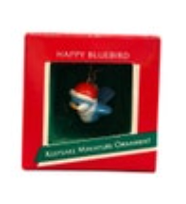 Hallmark 1989 Happy Bluebird Miniature Keepsake Ornament With Box
