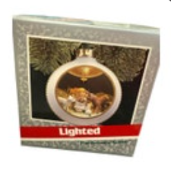 1989 Hallmark The Animals Speak Magic Lighted Christmas Ornament