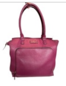 Kate Spade New York Baxter Street Fernrose Leather Shoulder bag Tote Bag Plum Lg