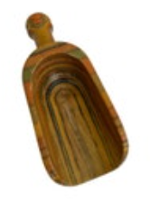 Small Wooden Rainbow Scoop For Coffee Flour Sugar Kitchen Serving Dudley Style