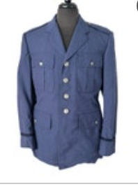 Vintage USAF US Air Force Dress Jacket Size 40R Blue Button Up Marcie Dale