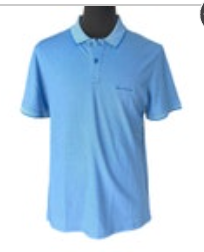 NWT Ben Sherman Marina Light Blue Pique Short Sleeve Sports Fit Golf Polo M