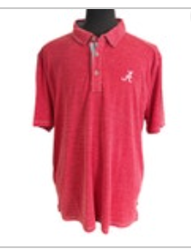 Tommy Bahama Alabama Crimson Tide Striped Red Polo Shirt SS New XXL